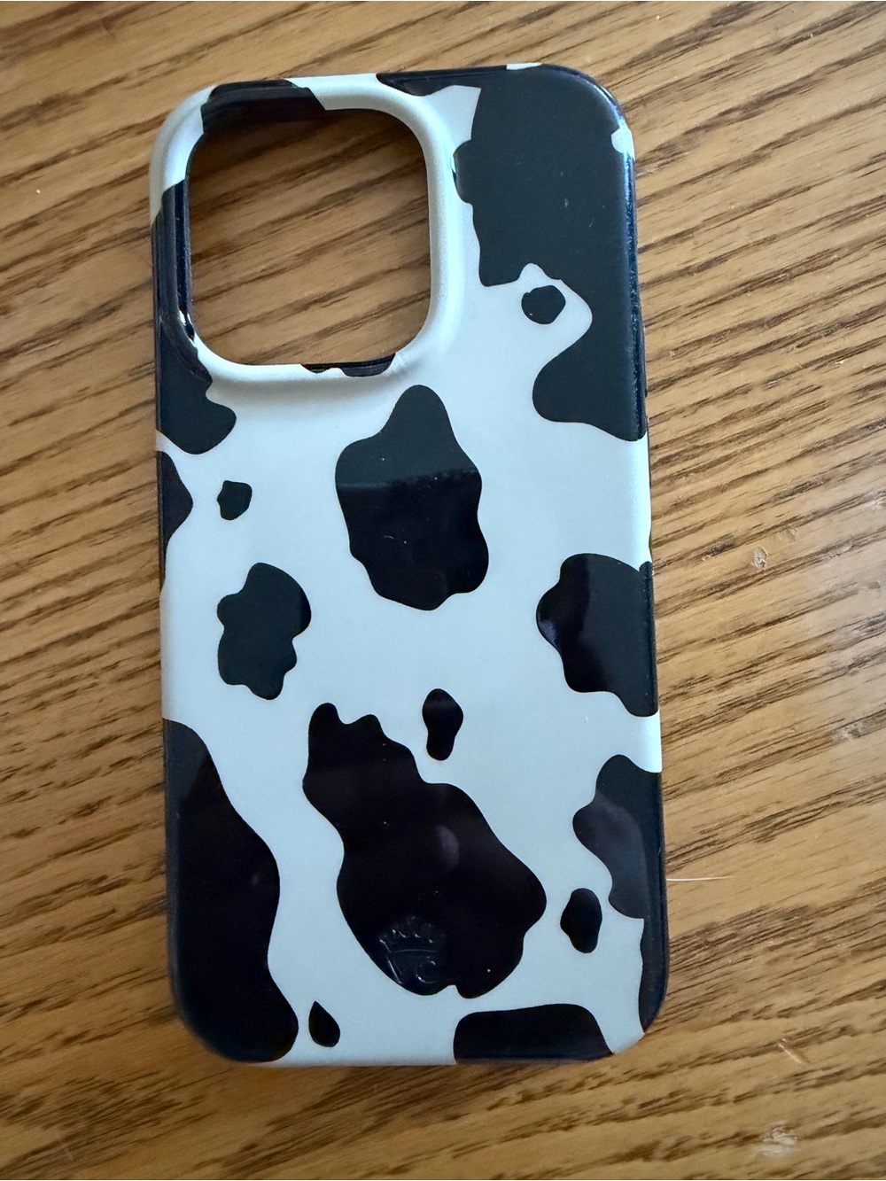 Velvet Caviar Black and White Cow Print iPhone 14 Pro Case